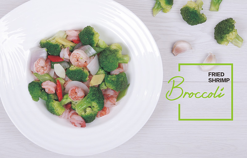 Fried Shrimps With Broccoli